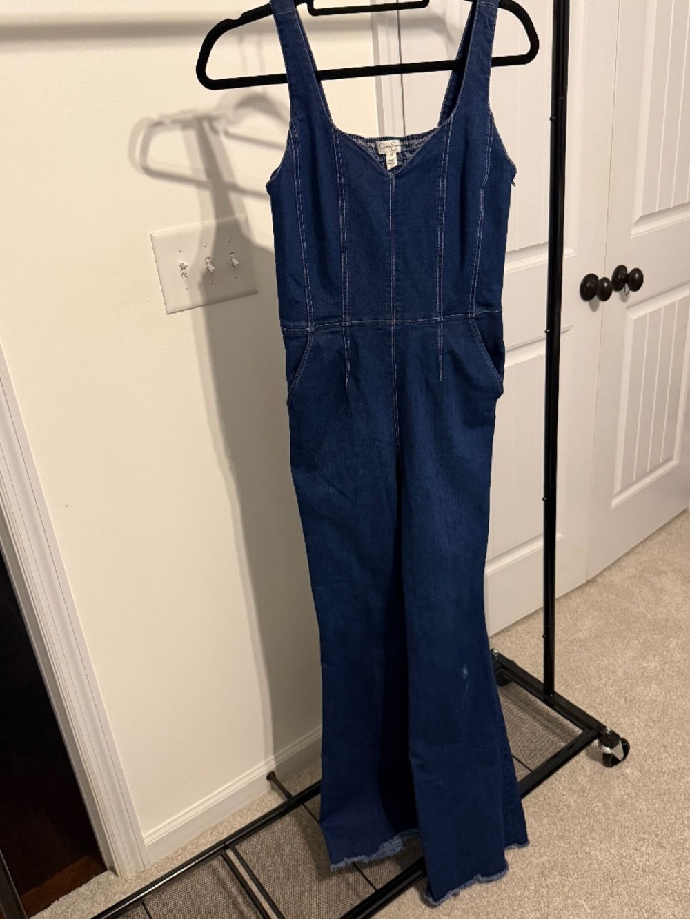 Flare Jean romper